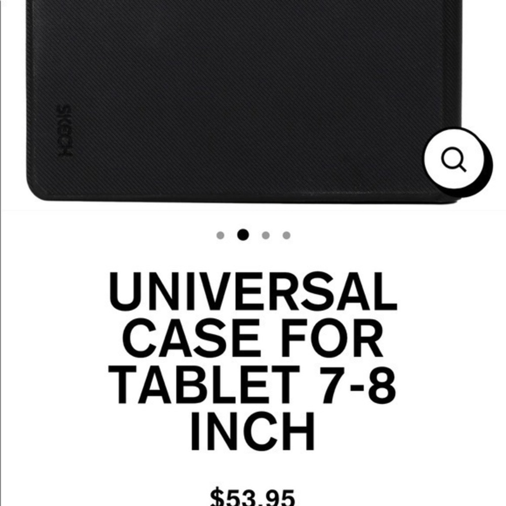 NWT Skech universal case for 7-8” tablet flip cover + stand position black grey - Picture 12 of 12